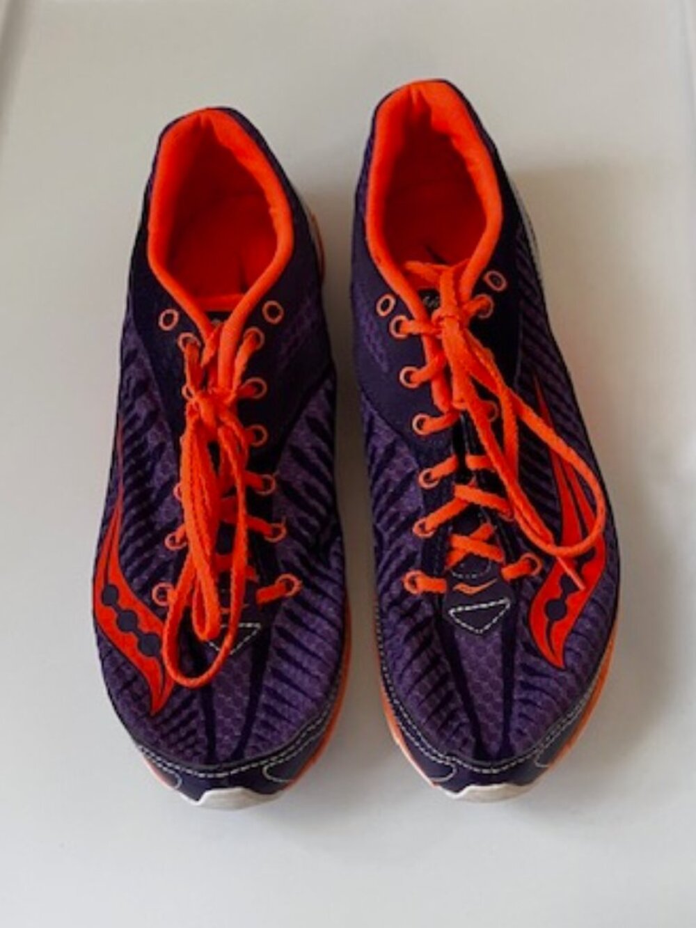 Saucony Purple and Orange Kilhenny XCS Cross-Country Spikes Shoes